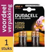 Duracell Batterijen Plus Type-AA Penlite Mn1500 K0410 + Type-AAA Minipenlite MN2400 K0420 1,5Volt