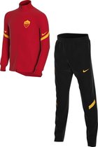 Nike Nike AS Roma Dri-Fit Strike Trainingspak - Maat 134  - Jongens - rood/wit/geel