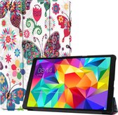Hoes Geschikt voor Samsung Galaxy Tab A 10.1 2019 Hoes Luxe Hoesje Book Case - Hoesje Geschikt voor Samsung Tab A 10.1 2019 Hoes Cover - Vlinders