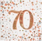 Oaktree - Servetten 70 jaar Rose Gold (16 stuks)