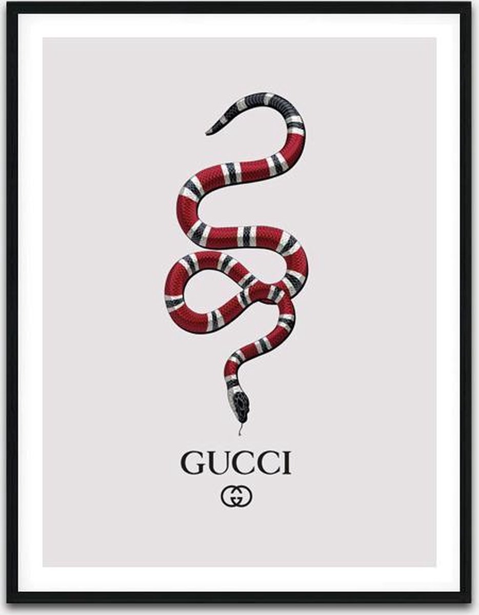 Luxe photo de luxe Gucci Snake 23,5 x 32,5 cm | Peinture Gucci | Décoration  murale... | bol.com