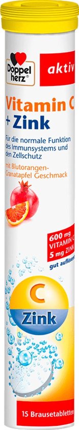 Lezen native Vakman Doppelherz Vitamine C + Zink 15 tabletten | bol.com