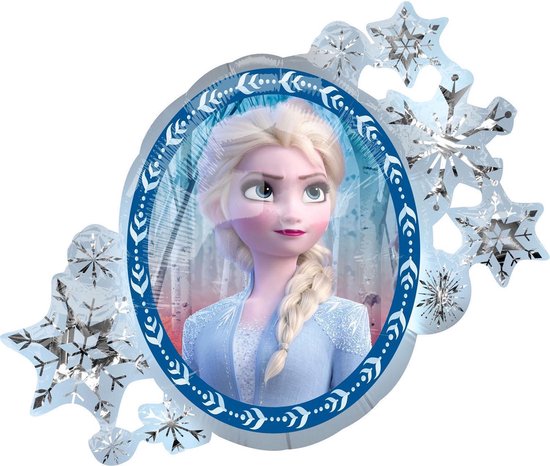 AMSCAN - Aluminium Elsa en Anna Frozen 2 ballon 76 x 66 cm - Decoratie > Ballonnen