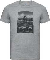 Odlo Shirt Ronde Hals Korte Mouwen NIKKO LOGO LIGHT GRIJS - Maat L