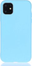 Apple iPhone 11 Back Cover Telefoonhoesje | Siliconen Hoesje | Licht Blauw
