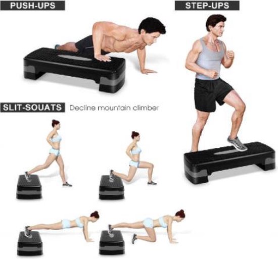 Aerobic step - Stepper - Verstelbaar - Fitness step - Anti slip - Aerobic  stepper... | bol.com