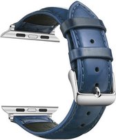 Geschikt voor Apple Watch bandje 38 / 40 / 41 mm - Series 1 2 3 4 5 6 7 SE - Smartwatch iWatch horloge band - 38mm 40mm 41mm - Fungus - Siliconen - Blauw