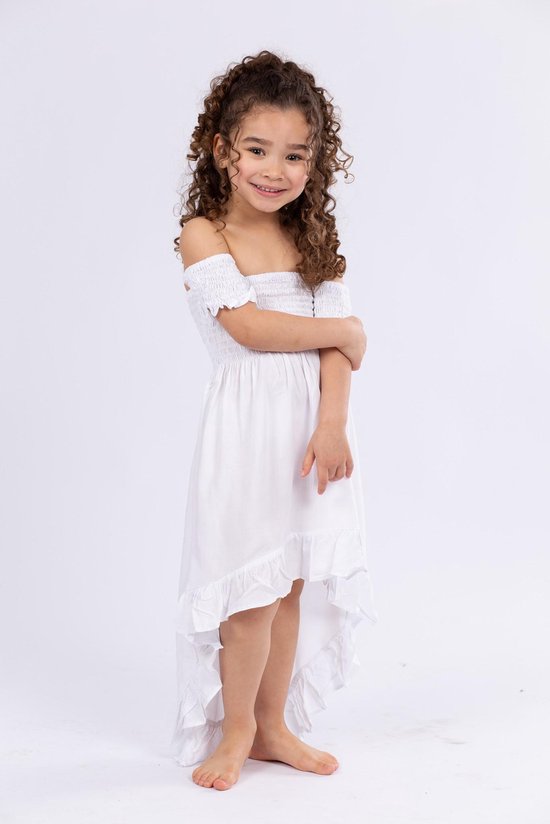 Kinder maxi jurk, Wit, Our Little Pearls, maat one size, super stretch  Maxi-dresses | bol.com