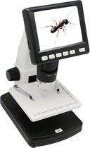 500X 5 megapixels 3,5 inch LCD stand-alone digitale microscoop met 8 LED's, ondersteuning voor TF-kaart tot 32G (DMS-038M) (wit)