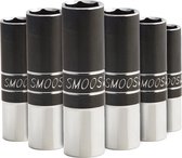 Smoos® Losse dop 13 mm extra lang met 1/4 opname - 6 stuks