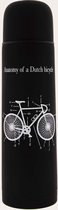 Retulp Dutchie – Thermosfles – 500 ml – Black Bicycle – Thermoskan - Zwart