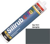 Soudal Silirub Color kit  – siliconekit – montagekit  -RAL 7011 - Ijzergrijs –114481