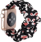 Fungus - Smartwatch bandje - Geschikt voor Apple Watch 42 / 44 / 45 / 49 mm - Series 1 2 3 4 5 6 7 8 9 SE Ultra iWatch - Stof - Print - Zwart wit rood