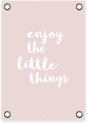 Enjoy the Little Things, Beige/Wit