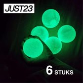 JUST23 Sticky balls - Fidget toys - Globbles - 6 stuks - TikTok - Glow in the dark - BETERE KWALITEIT