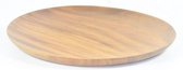 set de 2 - assiette bois d'acacia - forme naturelle - 25 cm - Kinta