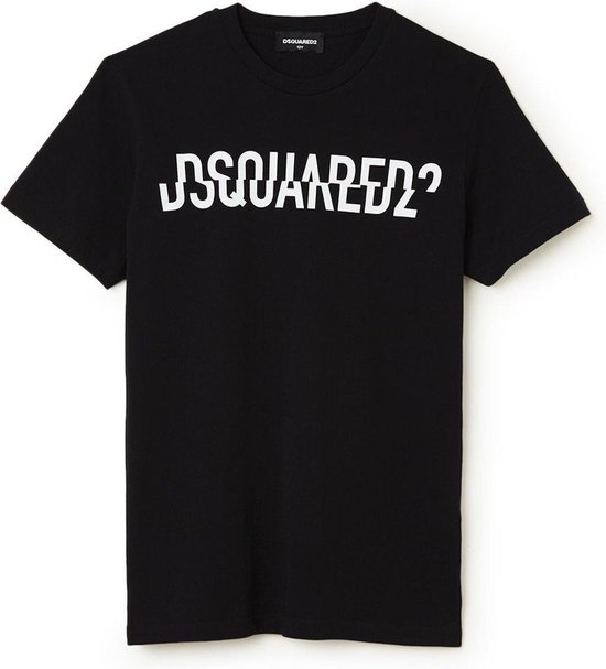 spannend Emulatie zien Dsquared2 T-shirt met logoprint - Zwart - Maat 128 | bol.com