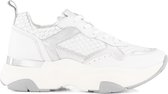 NoGRZ C.Rainaldi - Leren Dames Dad sneakers - Veterschoenen - Wit Leer - Maat 37