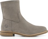 Travelin' Lessay Nubuck - Leren dames enkellaars - Grijs leer - Maat 38