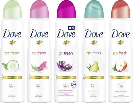 Dove Go Fresh Geschenkset - 5 x 150 ml - Voordeelverpakking - Dove