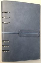 Ringband planner - journal - 12x21cm - blauw