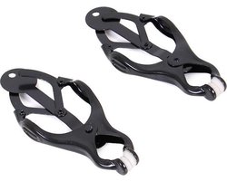 Kiotos - Siliconen Ball Stretcher Met 3 Kogelgewichten – Zwart – Maat L