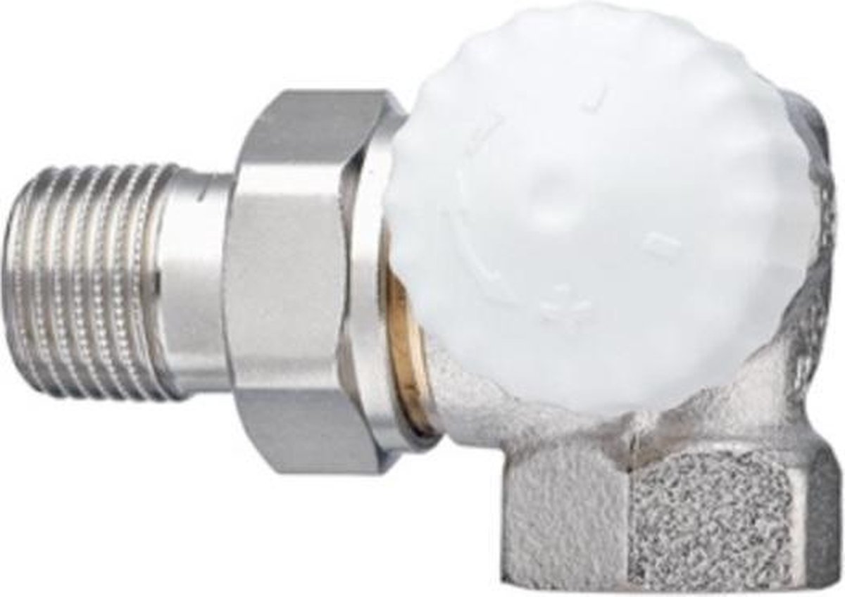 IMI Heimeier V-exact II Thermostatische radiatorafsluiter 1/2" dubbel haaks rechts - 3714-02.000 (Zonder knop)