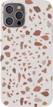 Casies Apple iPhone 12/12 Pro (6.1") Terrazzo Phone Case - Telefoonhoesje - Soft Case / TPU