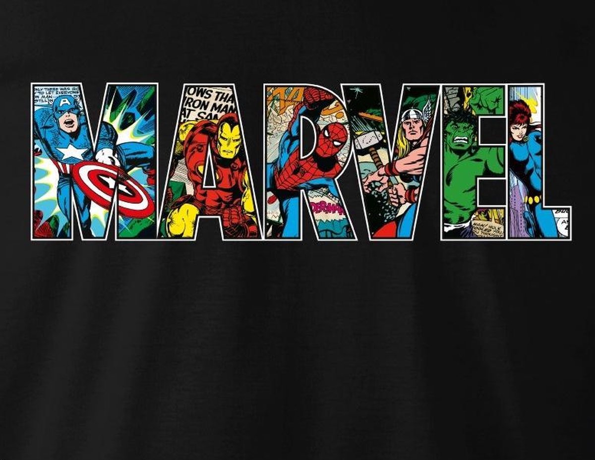 T-shirt Marvel - Groupe Marvel Logo | bol