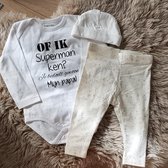 MM Baby pakje cadeau geboorte meisje jongen set met tekst aanstaande zwanger kledingset pasgeboren unisex Bodysuit | Huispakje | Kraamkado | Gift Set babyset kraamcadeau  babygesch