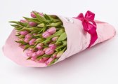 Tukiss Tulpen - Bloemen - Licht Roze - 45 stuks - Cadeau - Bloemen Boeket - Kraamcadeau meisje