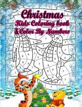 Christmas Kids Coloring Book & Kids Color By Numbers