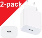 iPhone 12 Power Adapter | USB-C Oplader | iPhone 12 Oplader - Lader - Power Adapter - 20W USBC Lader - USBC Power Adapter - Geschikt voor iPhone 12 - iPhone 11 - iPhone X - iPhone XR