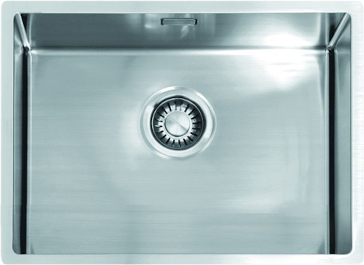 Alpha R55 spoelbak 55x40cm inleg RVS
