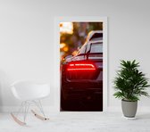 Deursticker - deurposter - Audi R8 - auto sticker-201,5 x 93 cm - ook andere maten
