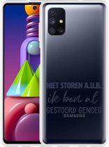 Hoesje Geschikt voor Samsung Galaxy M51 Niet Storen A.U.B.