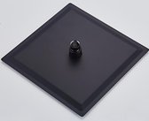 SaniSupreme Regendouche kop |mat zwart| vierkant| 25 cm|10 inch