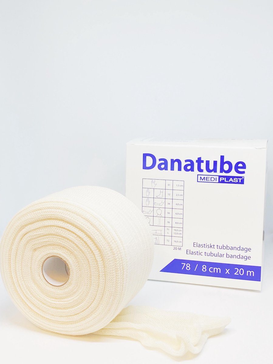 Bandage tubulaire élastique Danatube 8 cm x 20 mètres - Tête