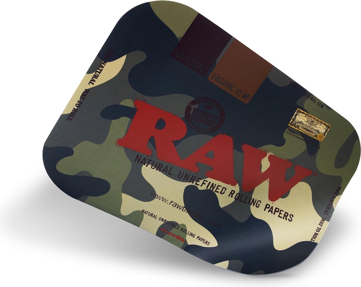 Raw Magneet Dienblad Sluiting. 27x33cm Camouflage print.