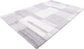 Feeling Vloerkleed Superzacht Abstract Vloer kleed Tapijt Karpet – 120x170 - Zilver