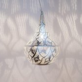 Zenza - Hanglamp -Oosterse Lamp- Bella - Filigrain - Medium - Zilver