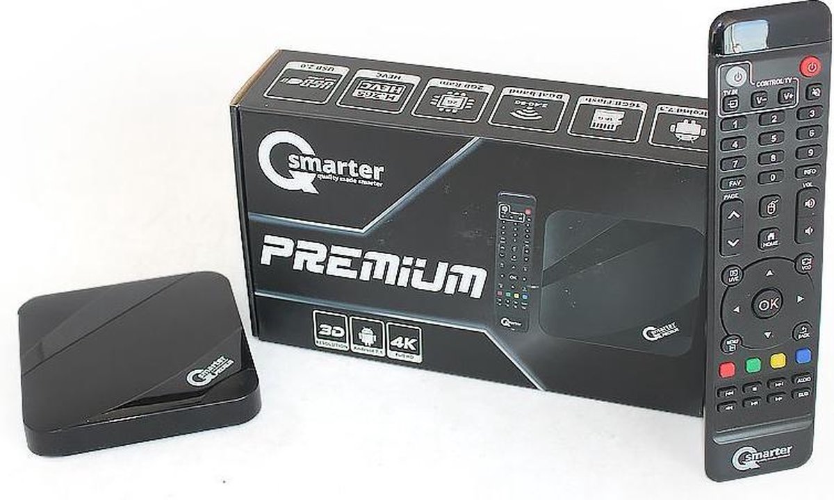 Boîtier IPTV Android QSmarter QS7 Slim – Mediakoning