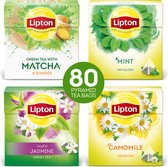 Lipton Thee Day & Night Bundel, om op alle momenten van de dag een welverdiend moment voor jezelf te vinden - 4 x 20 zakjes - PL-EKO-03