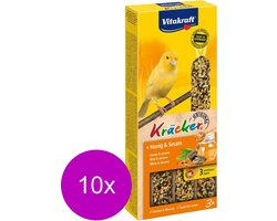 Vitakraft Kanarie Kracker 3 stuks - Vogelsnack - 10 x Honing