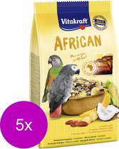 Vitakraft African Parrot Food - Nourriture pour oiseaux - 5 x 750 g