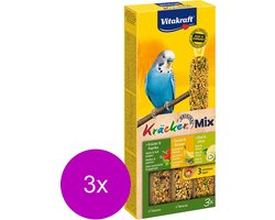 Vitakraft Parkiet Kracker 3 stuks - Vogelsnack - 3 x Kiwi&Vijg&Banaan