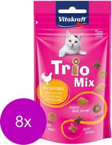 Vitakraft Trio Mix - Kattensnack - 8 x 60 g