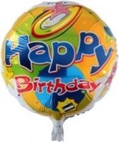 Folieballon happy birthday, 40cm Kindercrea