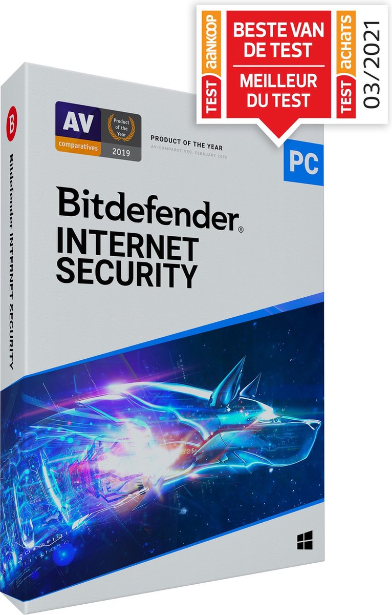 Bitdefender Internet Security 2022 - 24 Maanden - 5 Apparaten - Nederlands - Windows Download