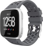 YONO Fitbit Versa 2 Bandje - Siliconen - Sport Air - Grijs - Large